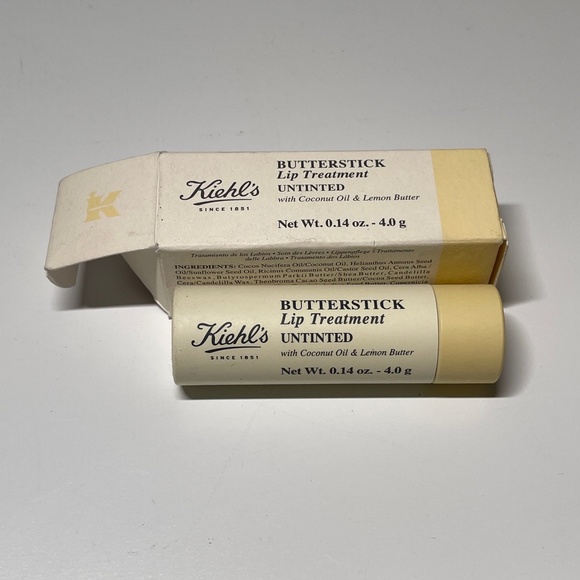 NEW Kiehl's Butterstick Lip Treatment Discontinued Untinted Lip Balm Full Size - Picture 1 of 6